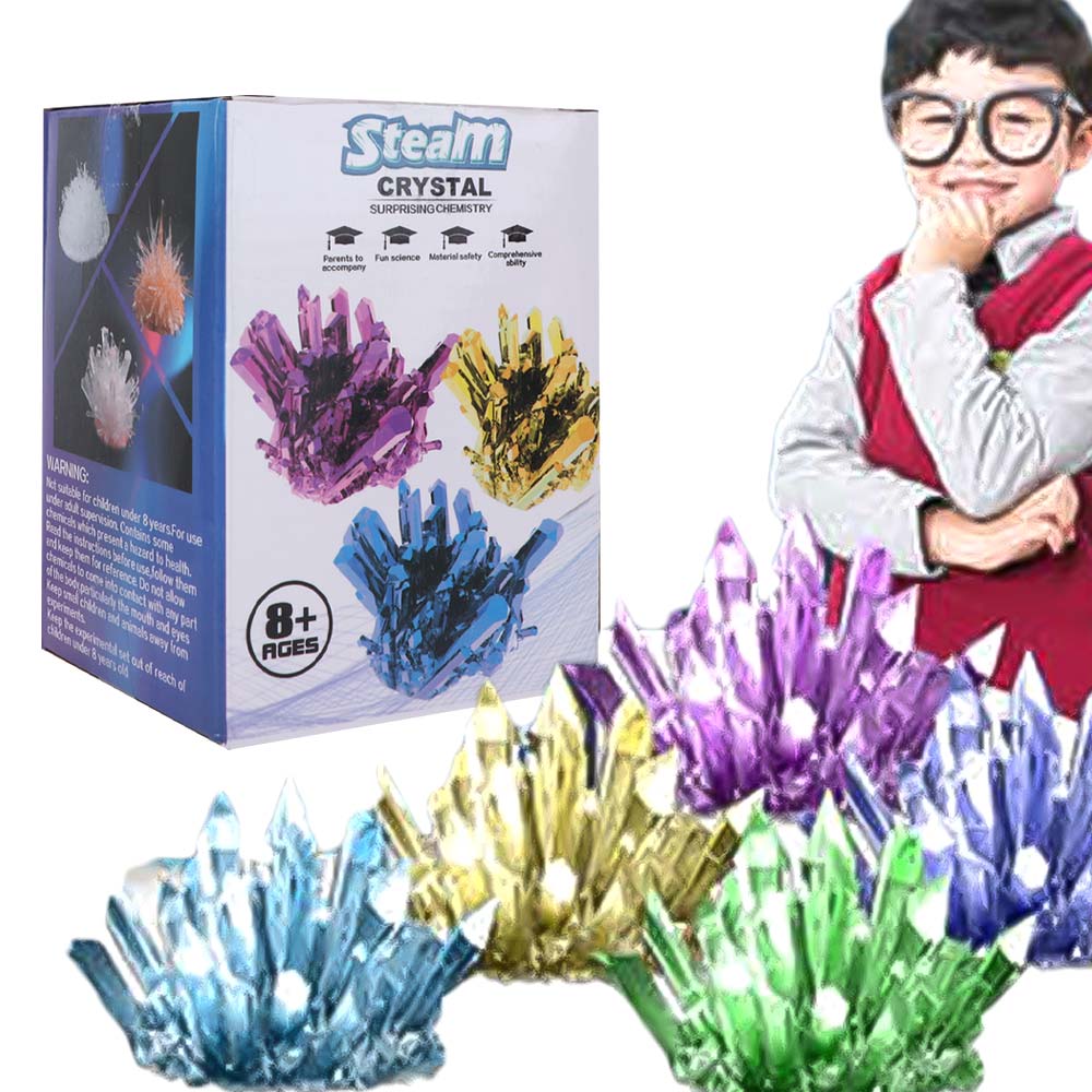 Science Experiment Kit - مجموعة تجارب علمية لنمو الكريستال، كريستالات
