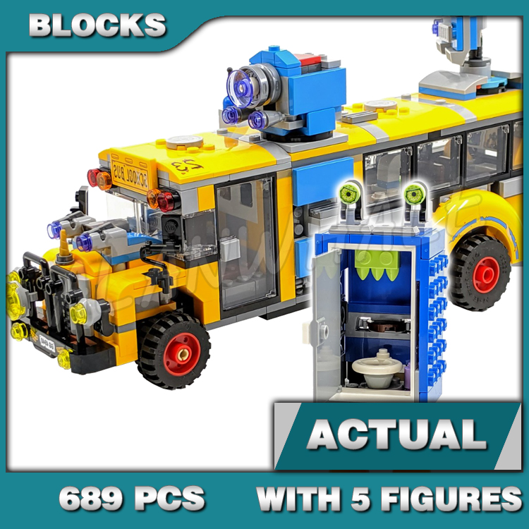 Kids Toys Christmas 2025 - 689 قطعة من حافلة اعتراض خوارق