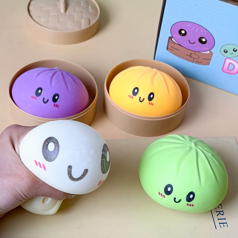 Kids Toys Dumplings - لعبة سكويشي على شكل زلابية بطول