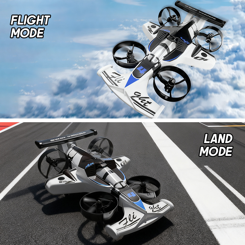 Kids Toys Helicopter - 2in1 طائرة صغيرة بدون طيار الهواء