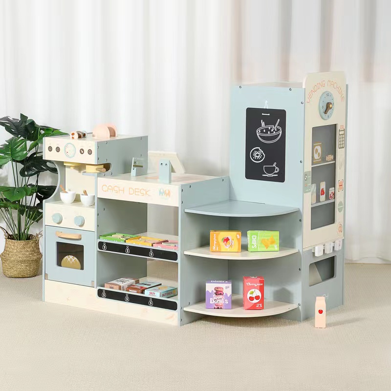 مجموعة لعب متجر البقالة الخشبي - مراجعة Toy Cash Register وسعره