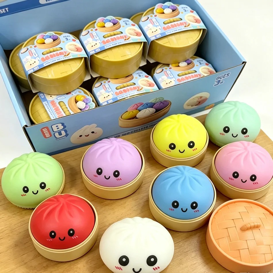 كرة ضغط محاكية على شكل زلابية  - مراجعة Kids Toys Dumplings وسعره