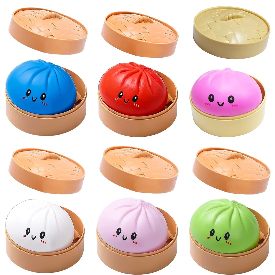 كرة ضغط محاكية على شكل زلابية  - مراجعة Kids Toys Dumplings وسعره