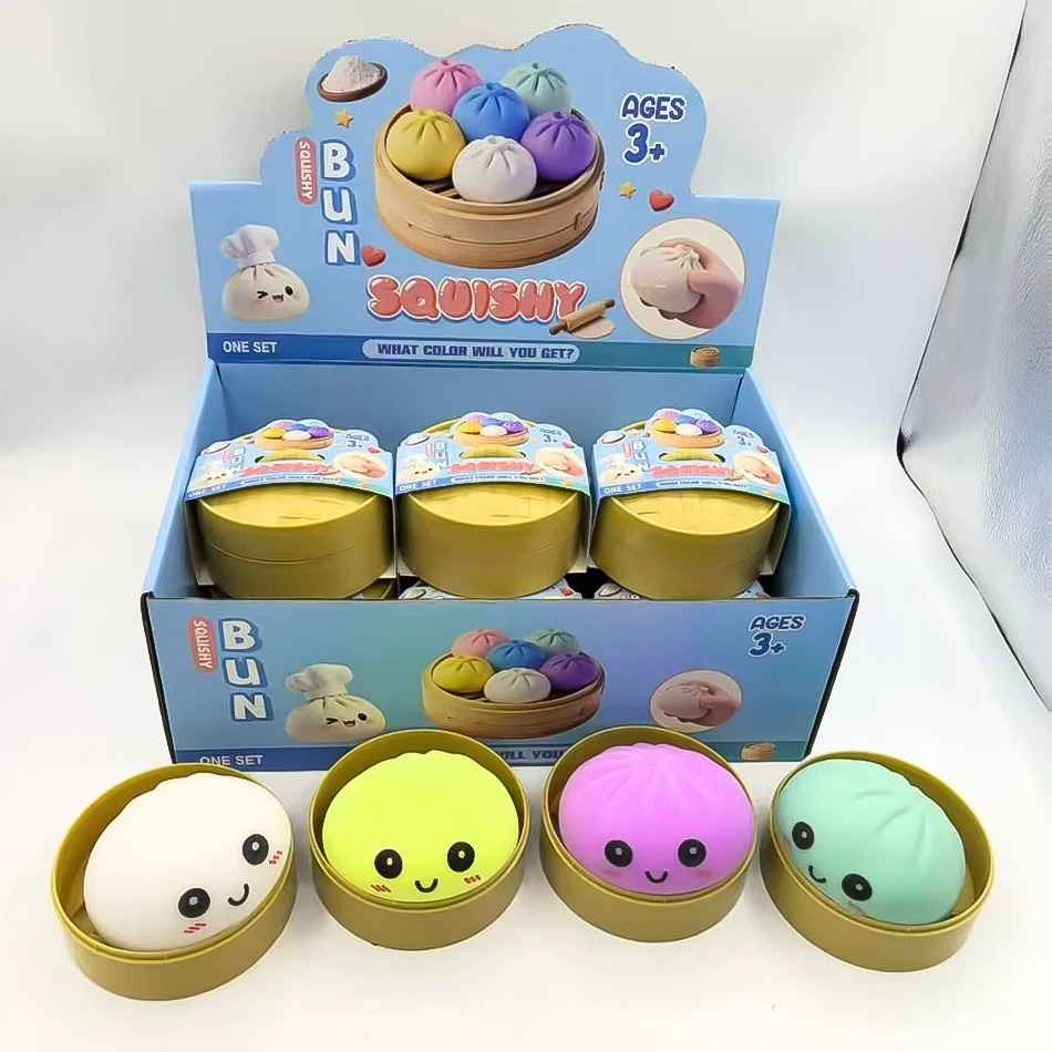 كرة ضغط محاكية على شكل زلابية  - مراجعة Kids Toys Dumplings وسعره