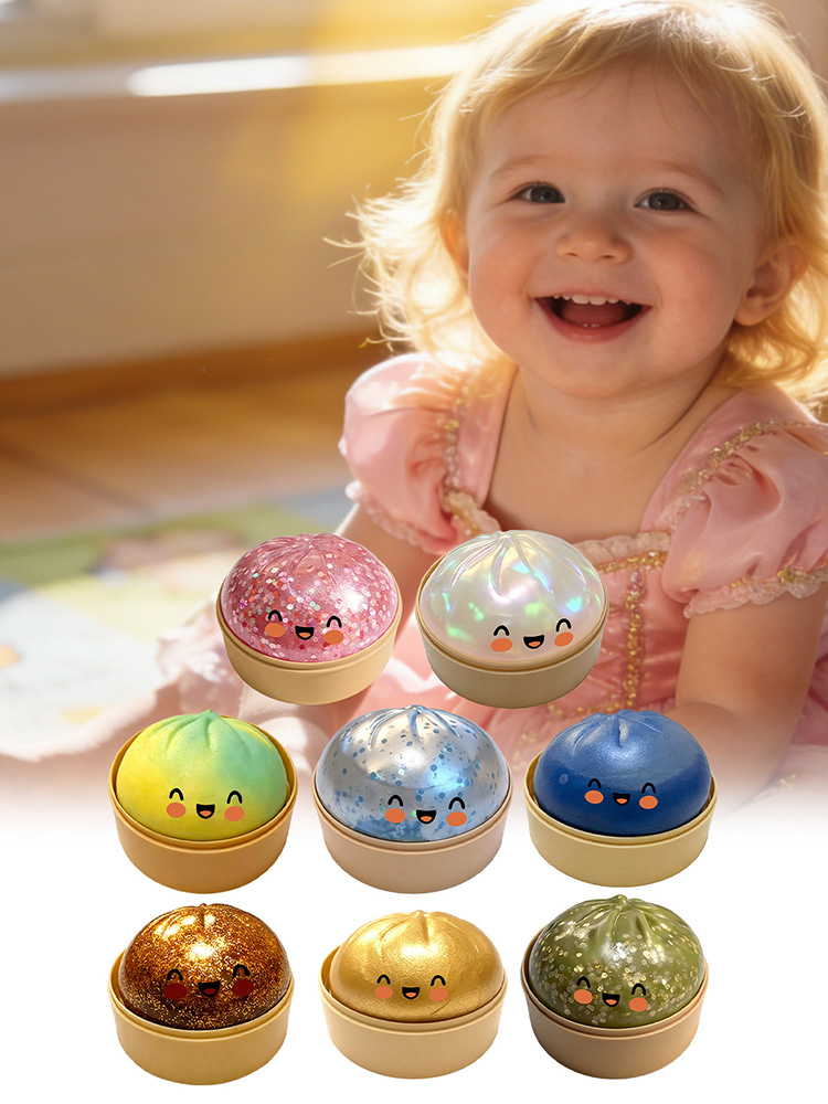 كرة ضغط على شكل زلابية بطيئة ا - مراجعة Kids Toys Dumplings وسعره