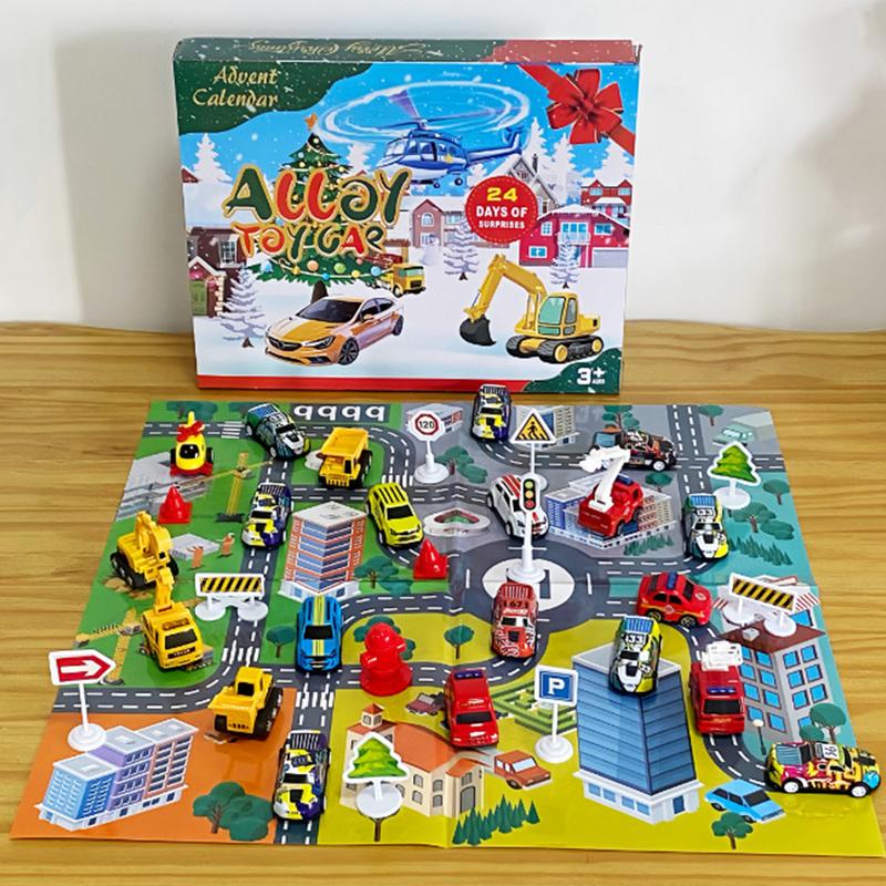 24 قطعة مجموعة ألعاب السيارة ع - مراجعة Kids Toys Christmas 2025 وسعره
