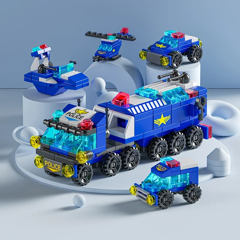 مكعبات بناء سيارة إطفاء المدين - مراجعة Kids Toys Helicopter وسعره
