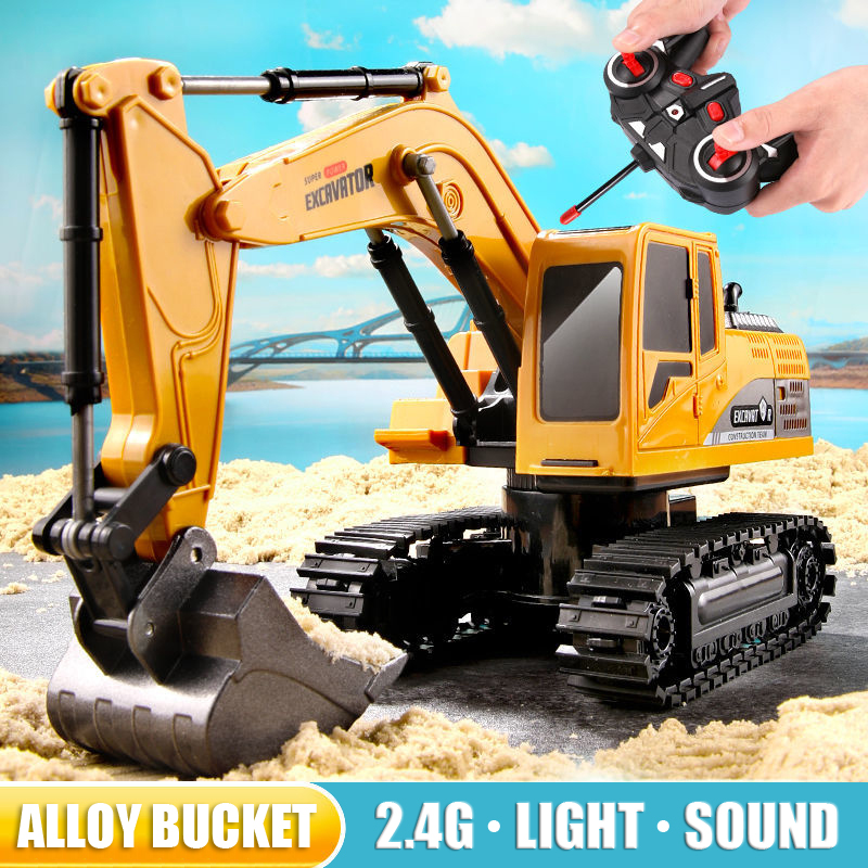 RC حفارة 2.4Ghz 6 قناة 1:24 RC - مراجعة Kids' Toys Channel وسعره